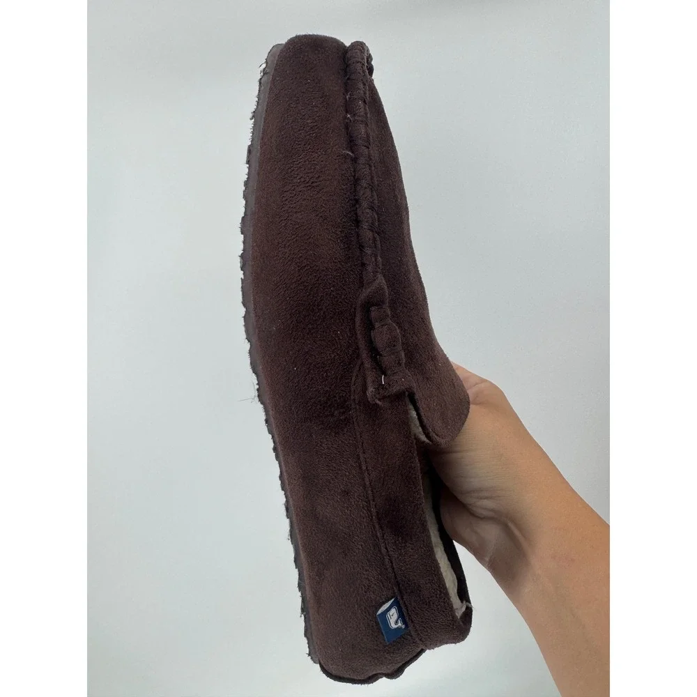 Vineyard Vines Moccasin Slippers Mens 13M  Brown Suede Leather Loafers